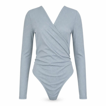 Womens UK Size 6 Topshop One-Piece Grey Bodysuit