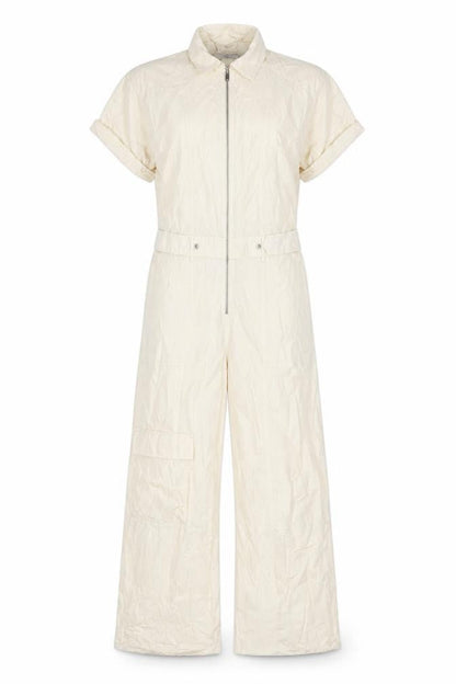 Womens UK Size S Zara One-Piece Beige Jumpsuit
