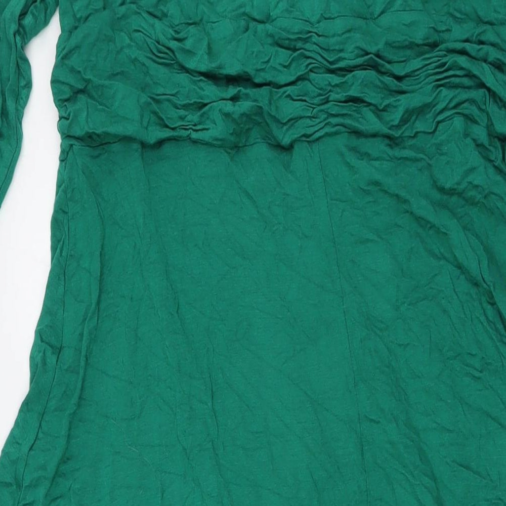 Look For The Stars Womens Green Polyester A-Line Size 18 V-Neck
