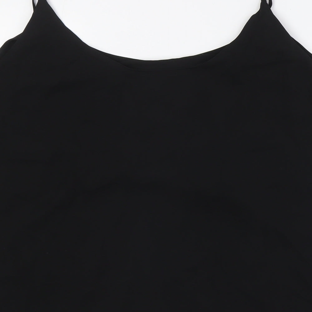 Womens UK Size 20 Dorothy Perkins Black Camisole Button-Up