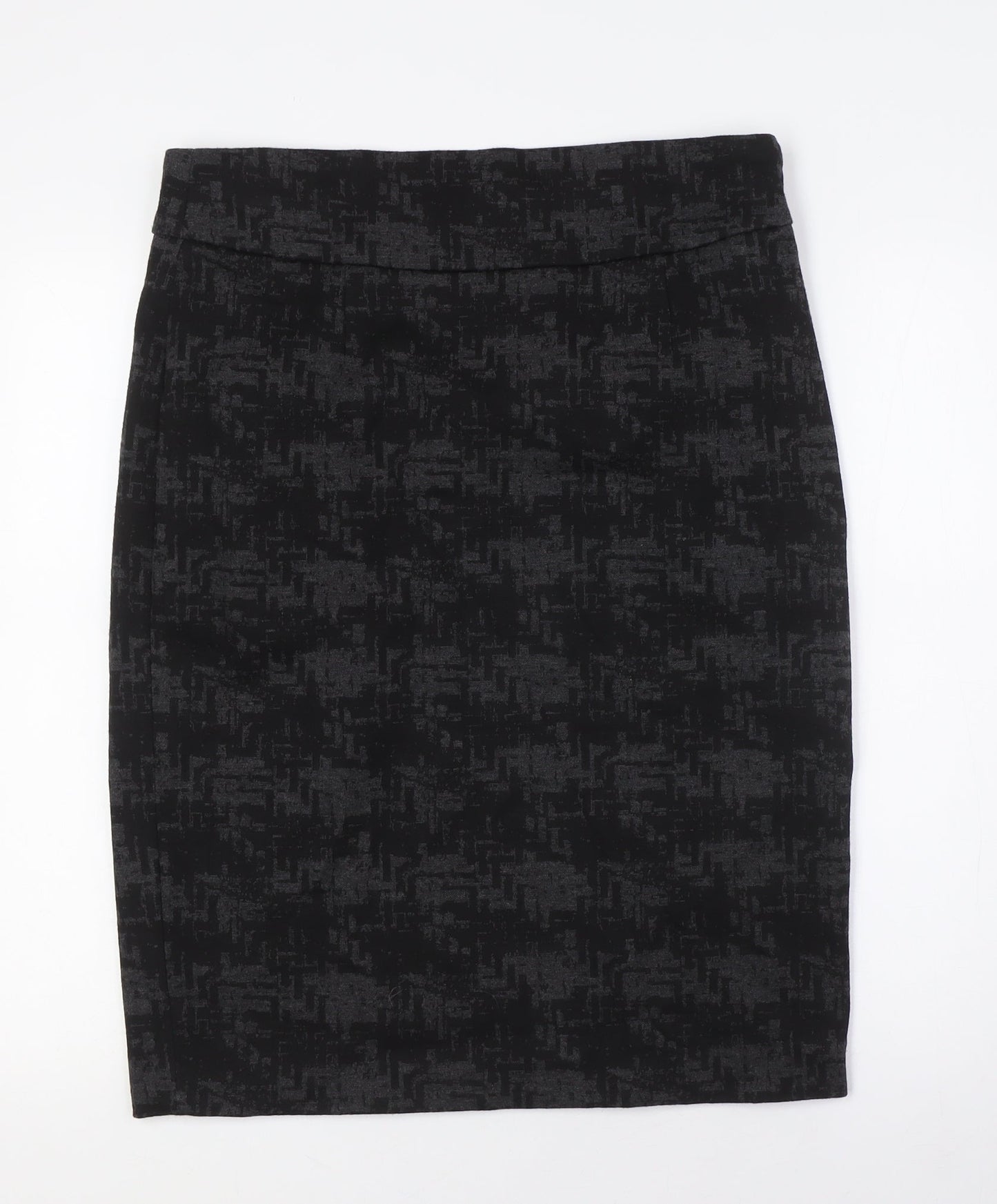 Grace Womens Black Polyester Straight & Pencil Skirt Size 12 Zip
