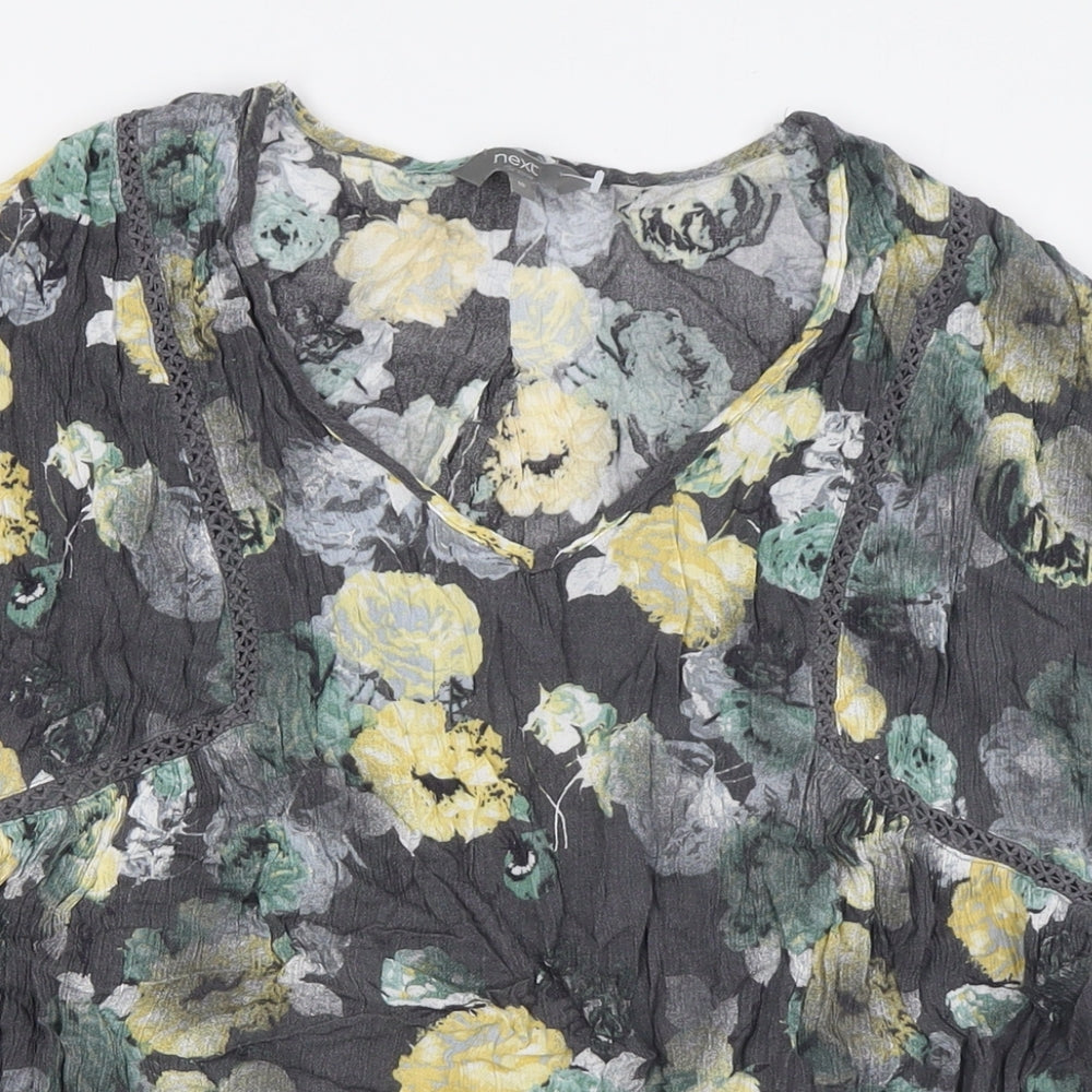 Womens UK Size 18 NEXT Grey Basic Button-Up