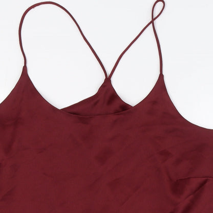 Womens UK Size 20 Collection Red Camisole Button-Up