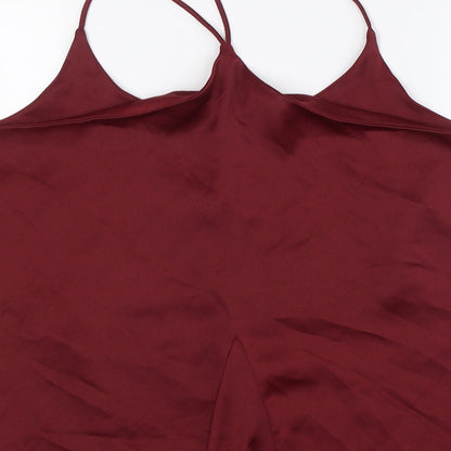 Womens UK Size 20 Collection Red Camisole Button-Up