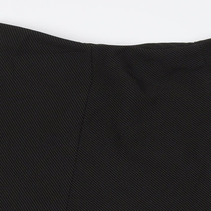 Marks and Spencer Womens Black Polyester A-Line Skirt Size 16