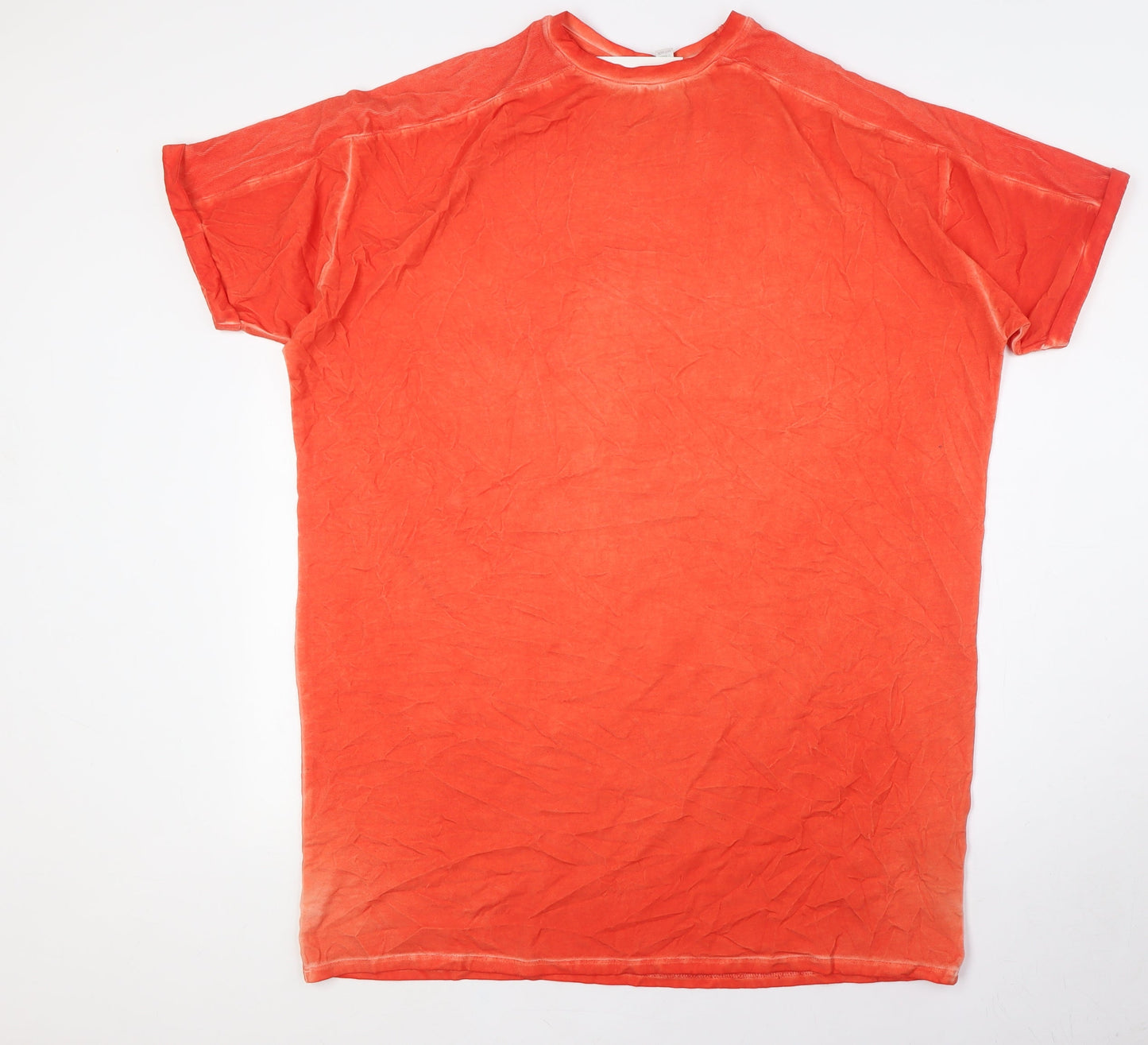 Womens UK Size 12 ASOS Orange Basic T-Shirt