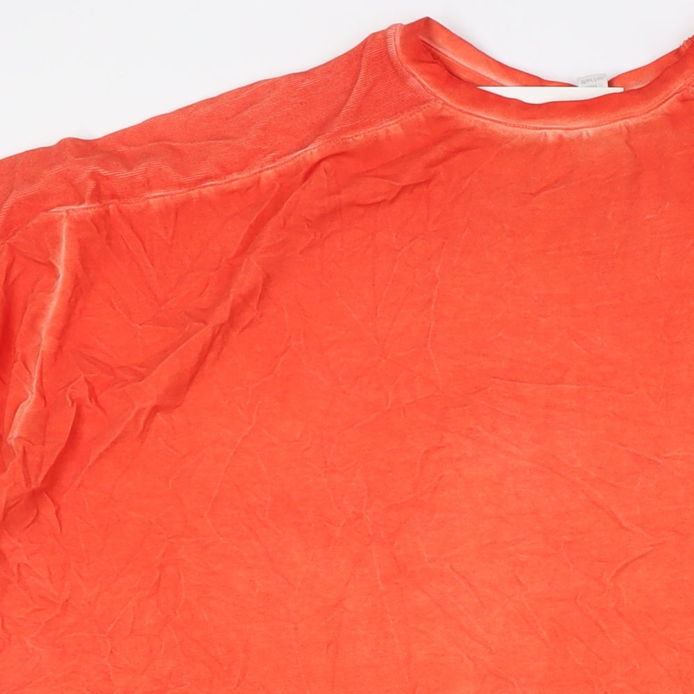 Womens UK Size 12 ASOS Orange Basic T-Shirt