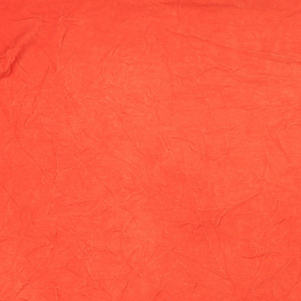 Womens UK Size 12 ASOS Orange Basic T-Shirt