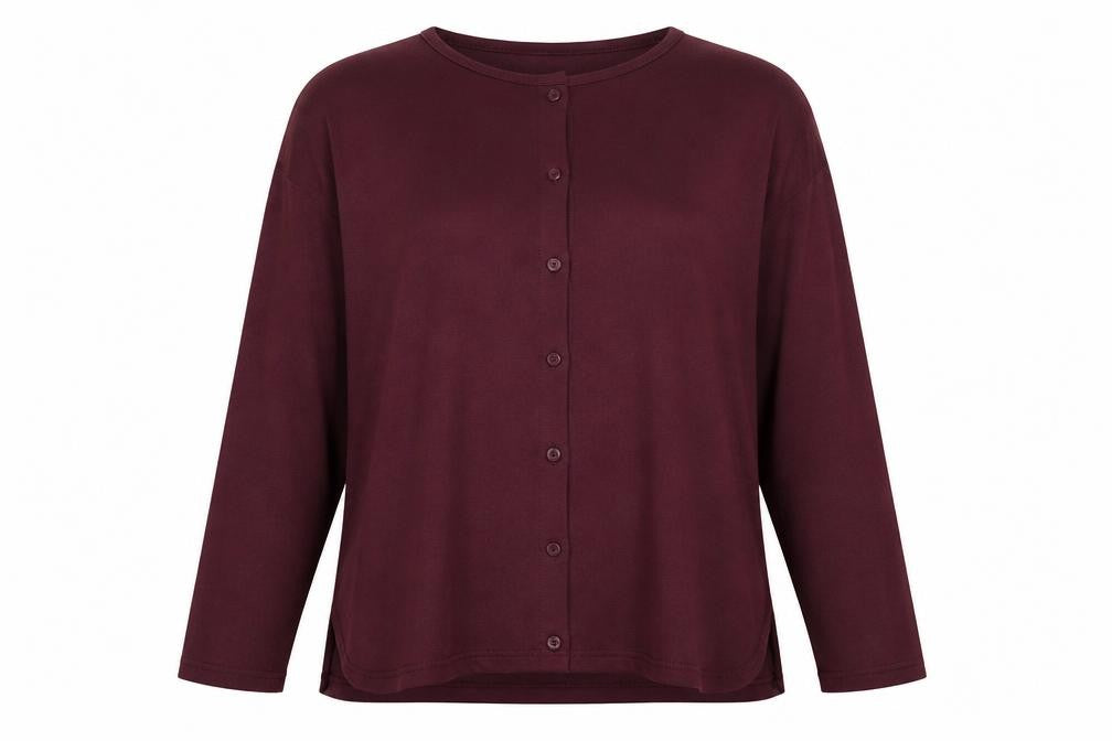 Womens UK Size 12 New Look Purple Basic Button-Up
