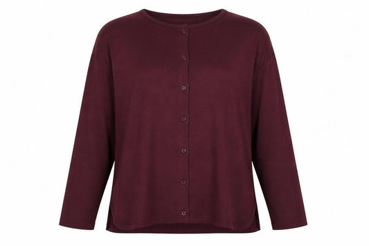 Womens UK Size 12 New Look Purple Basic Button-Up