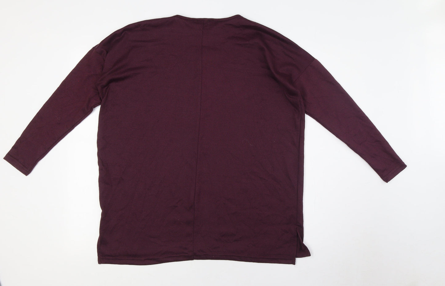 Womens UK Size 12 New Look Purple Basic Button-Up