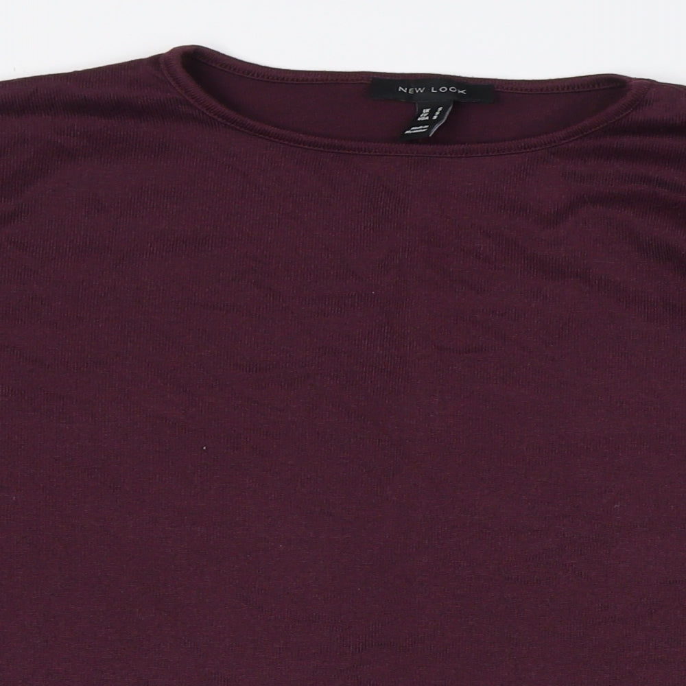 Womens UK Size 12 New Look Purple Basic Button-Up