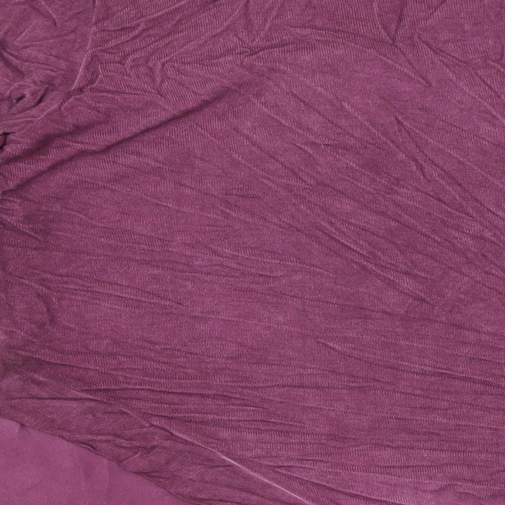 Womens UK Size 10 Yest Purple Basic Button-Up