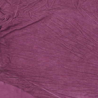 Womens UK Size 10 Yest Purple Basic Button-Up