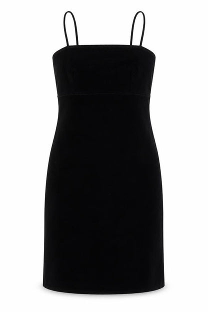 Next Womens Black Polyester Pencil Dress Size 8 Square Neck