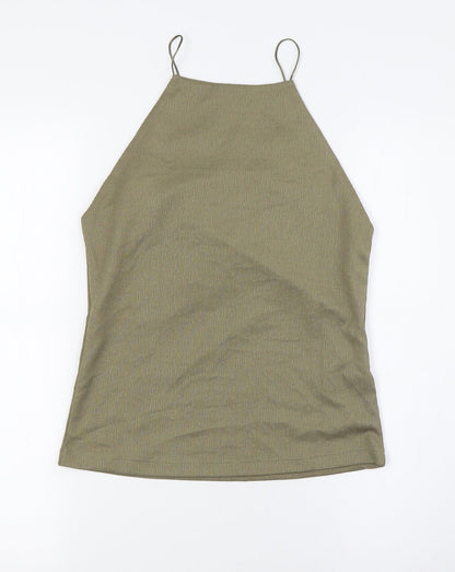 Womens UK Size M RESERVED Green Basic Tank