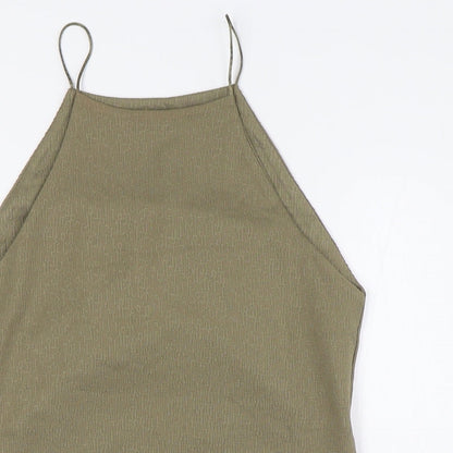 Womens UK Size M RESERVED Green Basic Tank