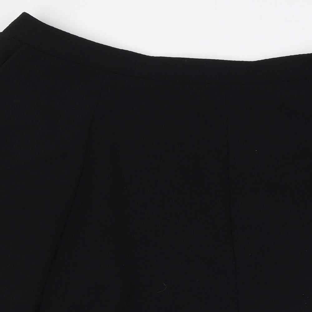 Per Una Womens Black Polyester A-Line Skirt Size 16