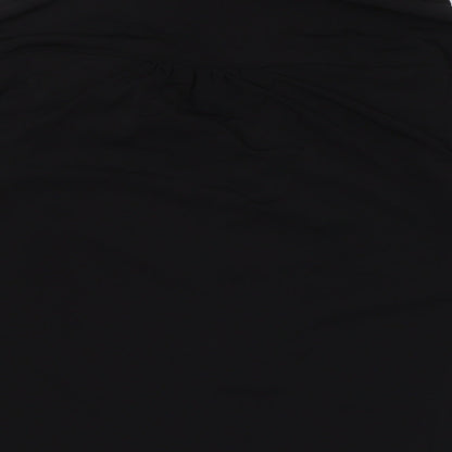 Womens UK Size M Premise Black Basic Button-Up