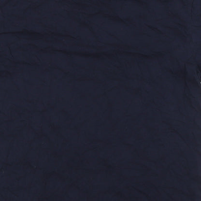 LEFTIES MAN Mens Blue Cotton T-Shirt Size S Crew Neck