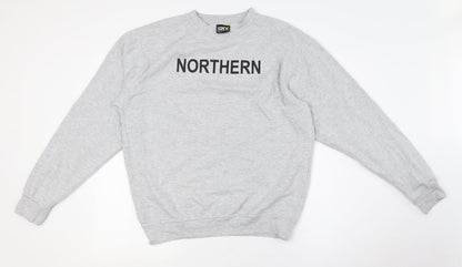 PRO RTX Mens Grey Polyester Pullover Sweatshirt Size M - Northern