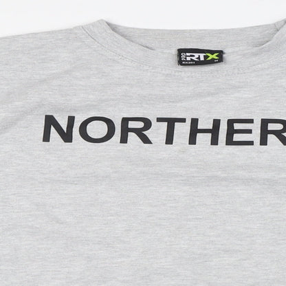PRO RTX Mens Grey Polyester Pullover Sweatshirt Size M - Northern