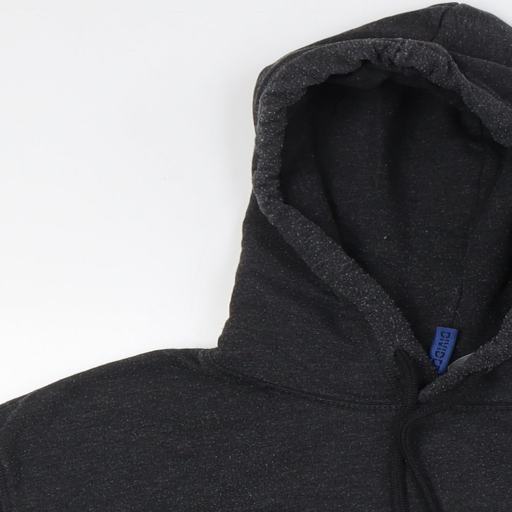 Mens UK Size L Divided by H&M Black Pullover Hoodie
