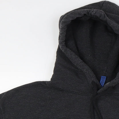 Mens UK Size L Divided by H&M Black Pullover Hoodie