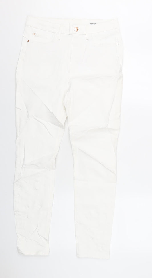 Womens UK Size 12 Marks and Spencer Regular Fit Skinny White Jeans