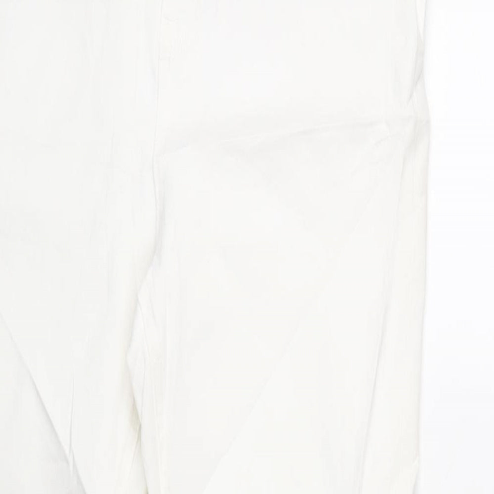 Womens UK Size 12 Marks and Spencer Regular Fit Skinny White Jeans