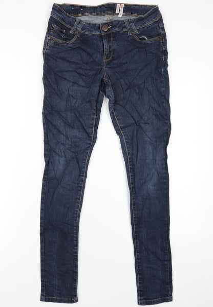 Womens UK Size 10 Yes Yes Regular Fit Skinny Blue Jeans
