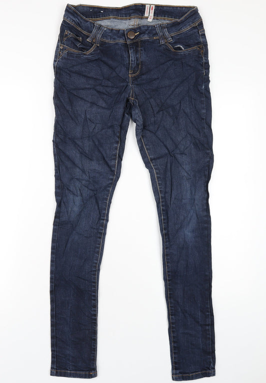 Womens UK Size 10 Yes Yes Regular Fit Skinny Blue Jeans