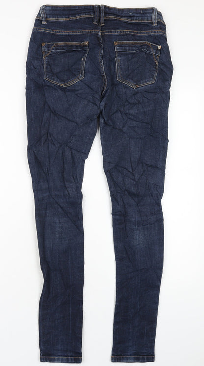 Womens UK Size 10 Yes Yes Regular Fit Skinny Blue Jeans