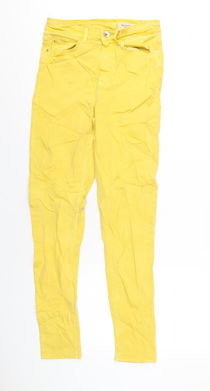 Womens UK Size 8 Marks and Spencer Regular Fit Skinny Yellow Jeans