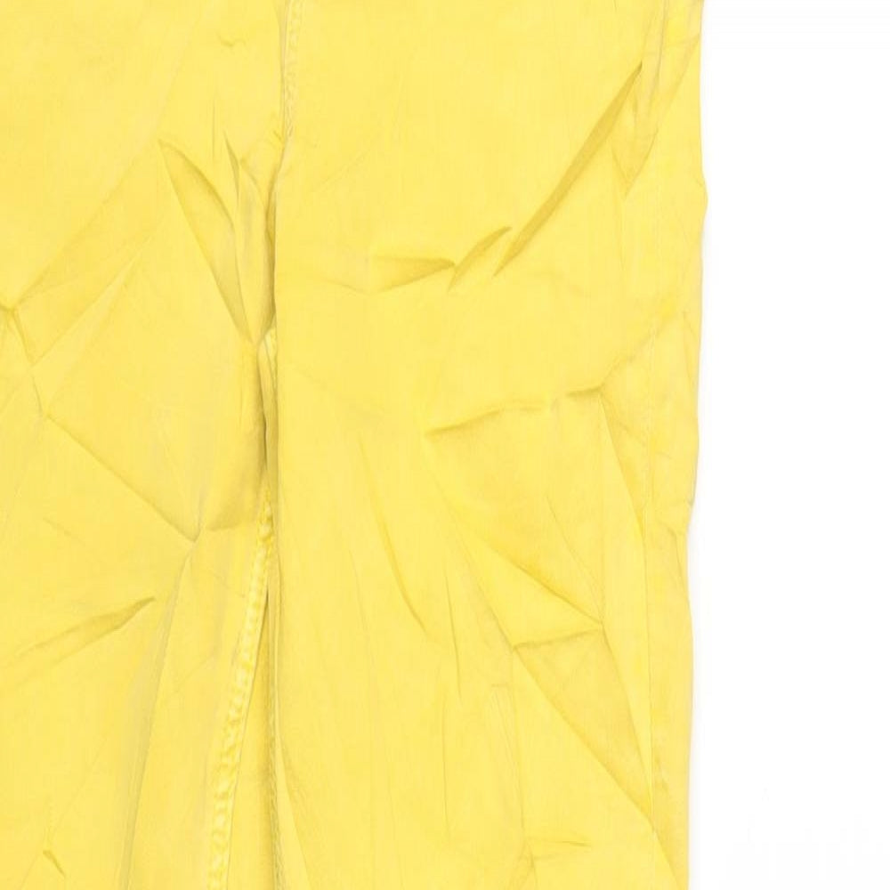 Womens UK Size 8 Marks and Spencer Regular Fit Skinny Yellow Jeans