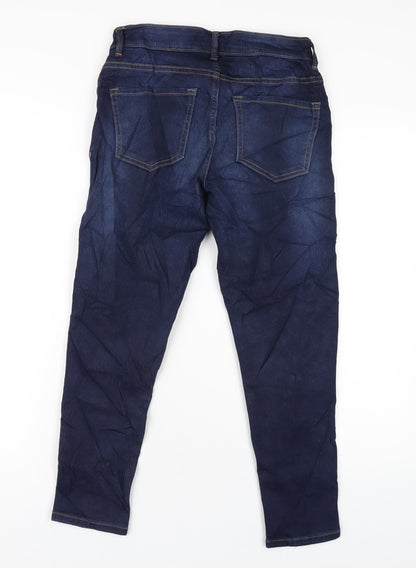 Womens UK Size 8 Marks and Spencer Regular Fit Skinny Blue Jeans