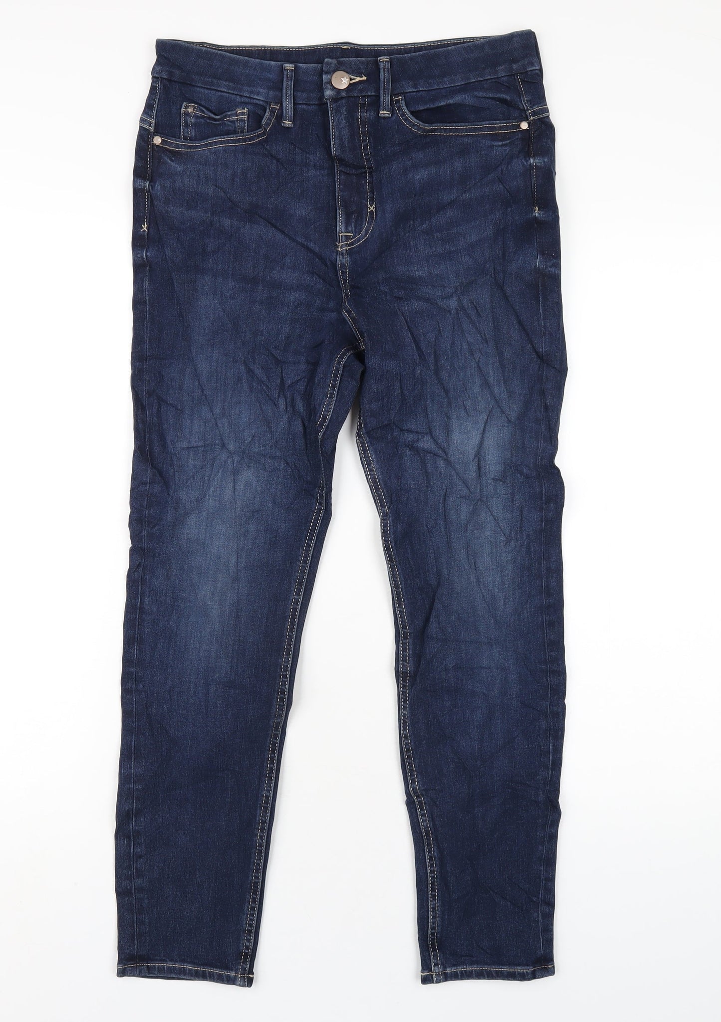 Womens UK Size 10 Marks and Spencer Regular Fit Skinny Blue Jeans