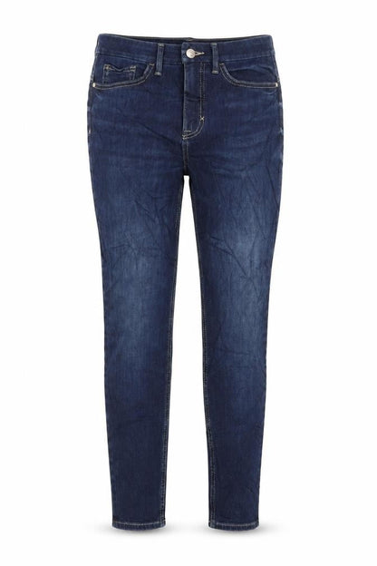 Marks & Spencer Womens Blue Cotton Skinny Jeans Size 10 L27 in Regular Zip