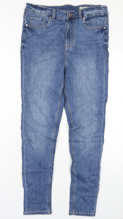 Womens UK Size 12 Marks and Spencer Regular Fit Skinny Blue Jeans