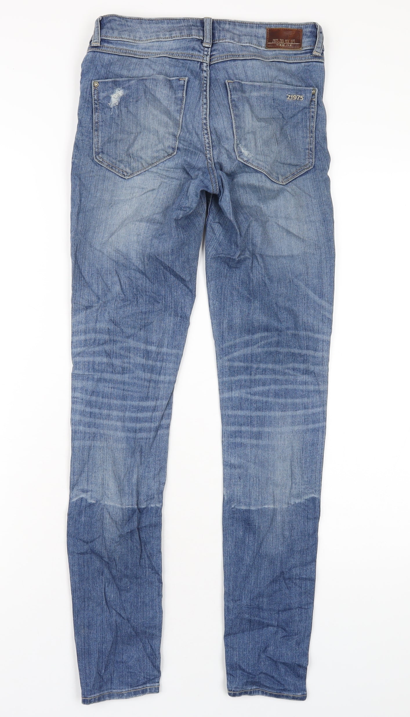 Zara Womens Blue Cotton Skinny Jeans Size 6 L30 in Regular Zip