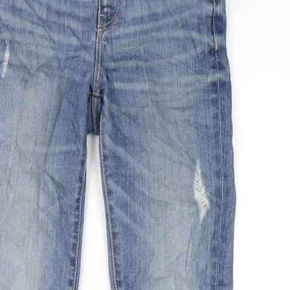 Zara Womens Blue Cotton Skinny Jeans Size 6 L30 in Regular Zip