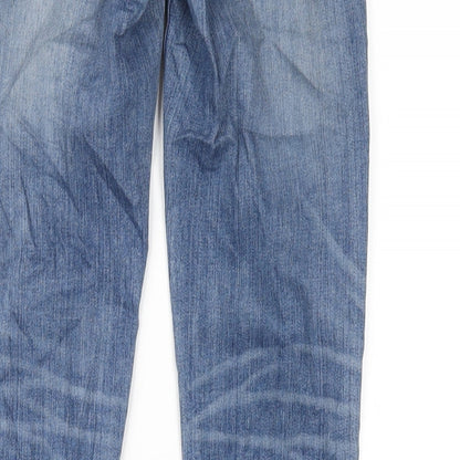Zara Womens Blue Cotton Skinny Jeans Size 6 L30 in Regular Zip