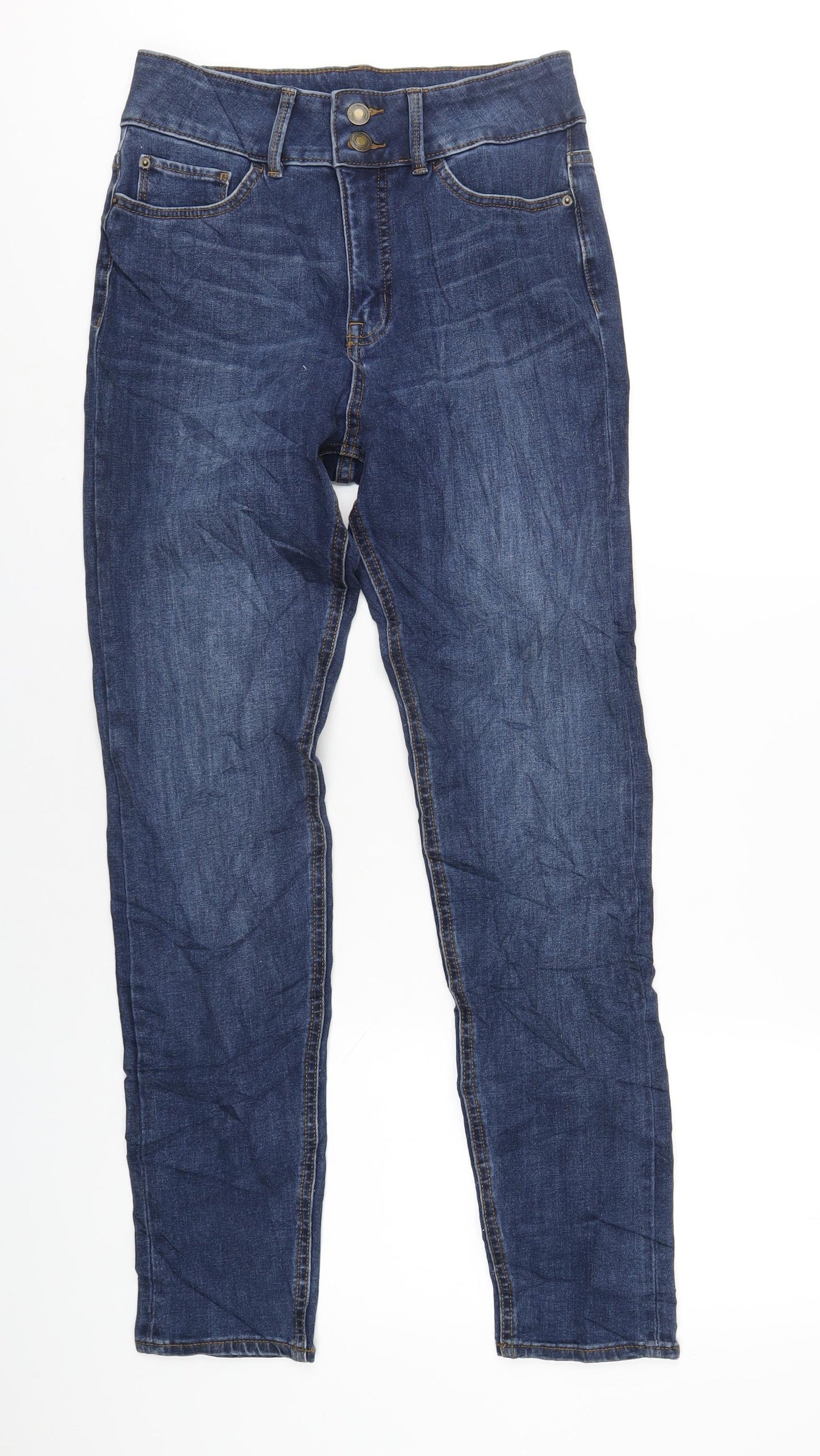 Womens UK Size 10 Marks and Spencer Regular Fit Skinny Blue Jeans