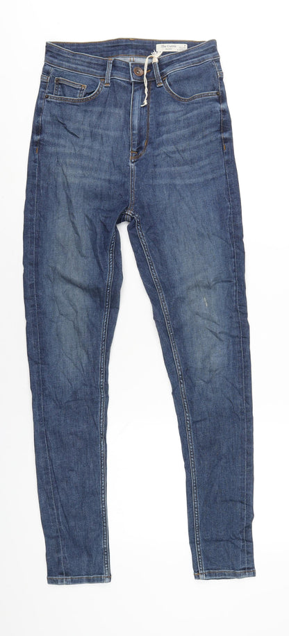 Womens UK Size 8 Marks and Spencer Regular Fit Skinny Blue Jeans
