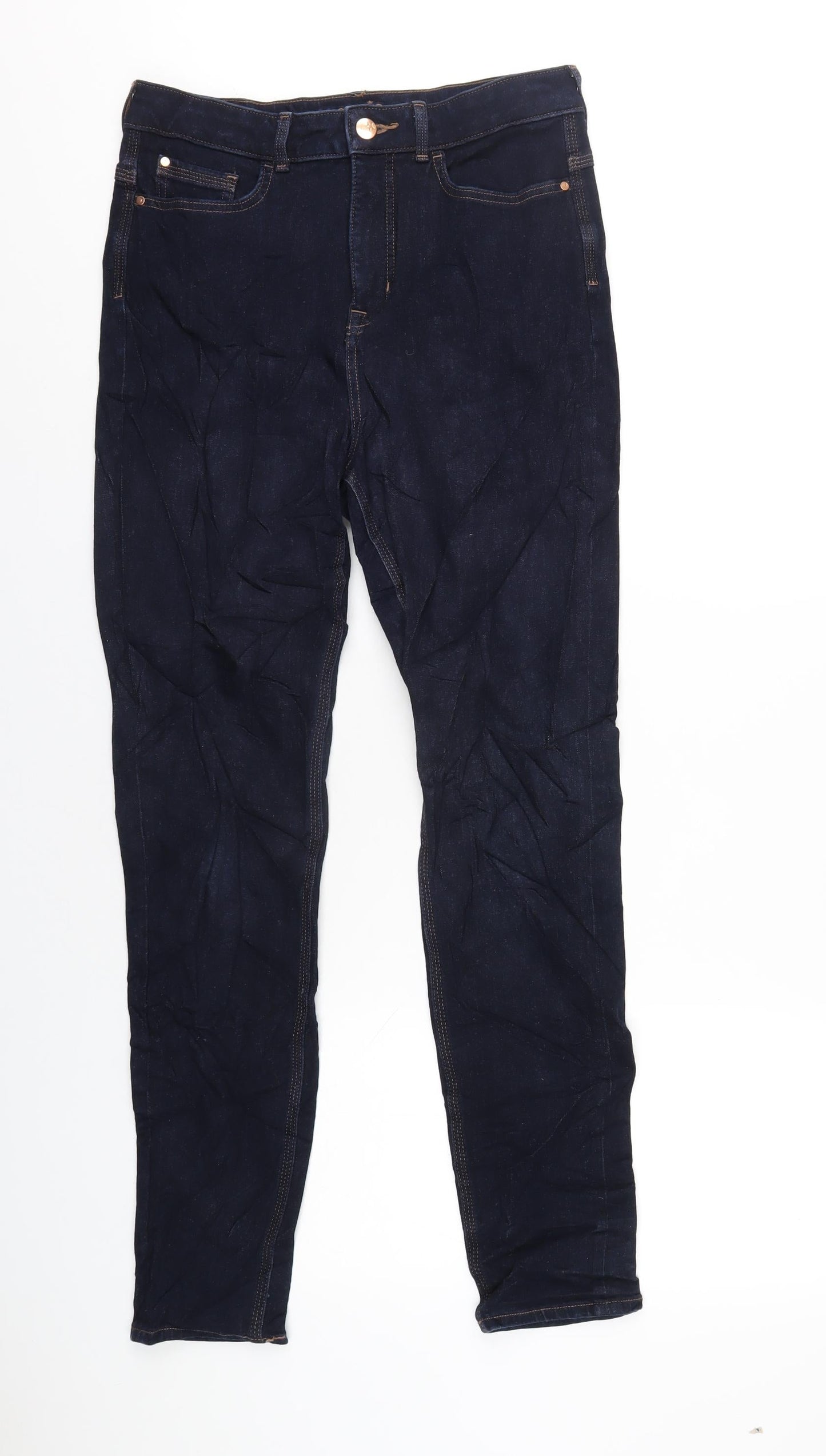 Womens UK Size 12 Marks and Spencer Regular Fit Skinny Blue Jeans