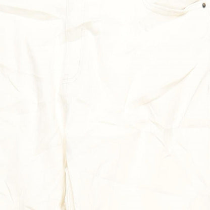 Womens UK Size 22 Marks and Spencer Slim Fit Straight Ivory Jeans