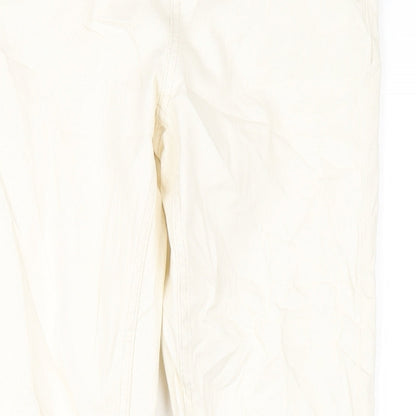 Womens UK Size 8 Marks and Spencer Slim Fit Straight Ivory Jeans