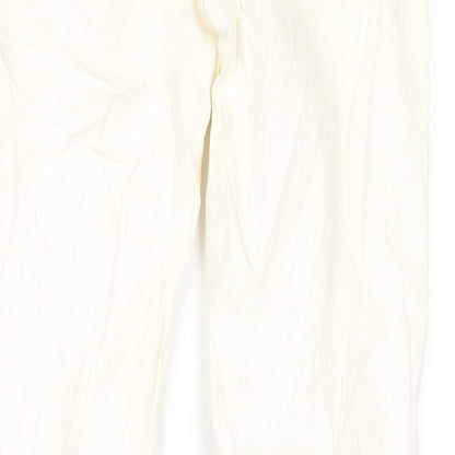 Womens UK Size 8 Marks and Spencer Slim Fit Straight Ivory Jeans