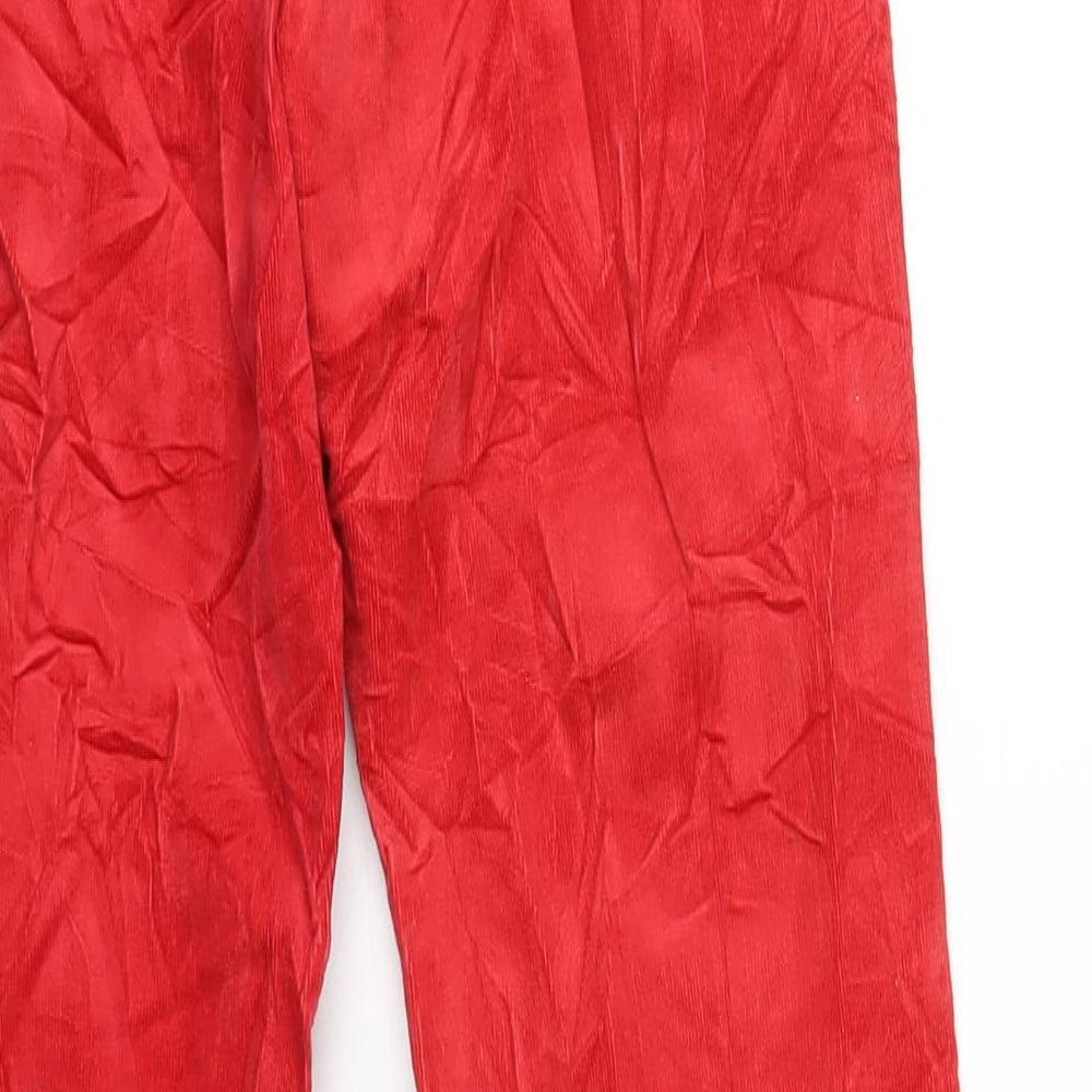 Womens UK Size 8 Marks and Spencer Regular Fit  Red Trousers