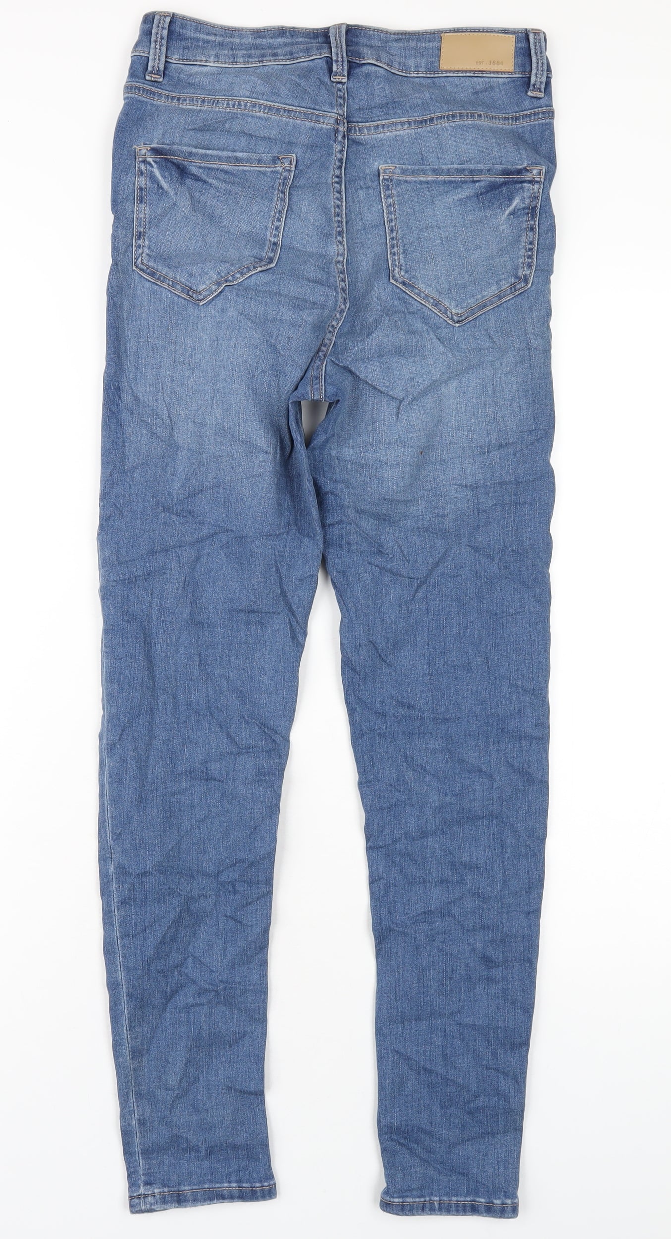 Womens UK Size 8 Marks and Spencer Regular Fit Skinny Blue Jeans